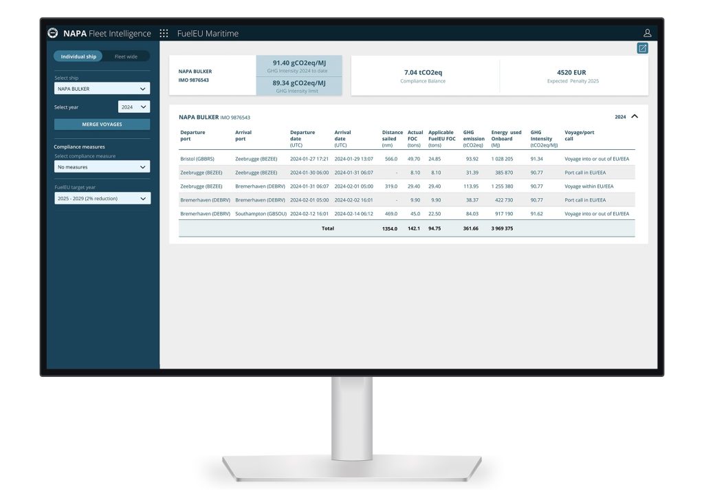 NAPA launches FuelEU compliance tool after successful 1500-vessel pilot with ClassNK_desktop